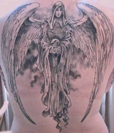 Guardian Angel Tattoo Drawing at GetDrawings.com | Free ...