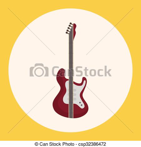 450x470 Instrument Electric Guitar Cartoon Theme Elements Vectors