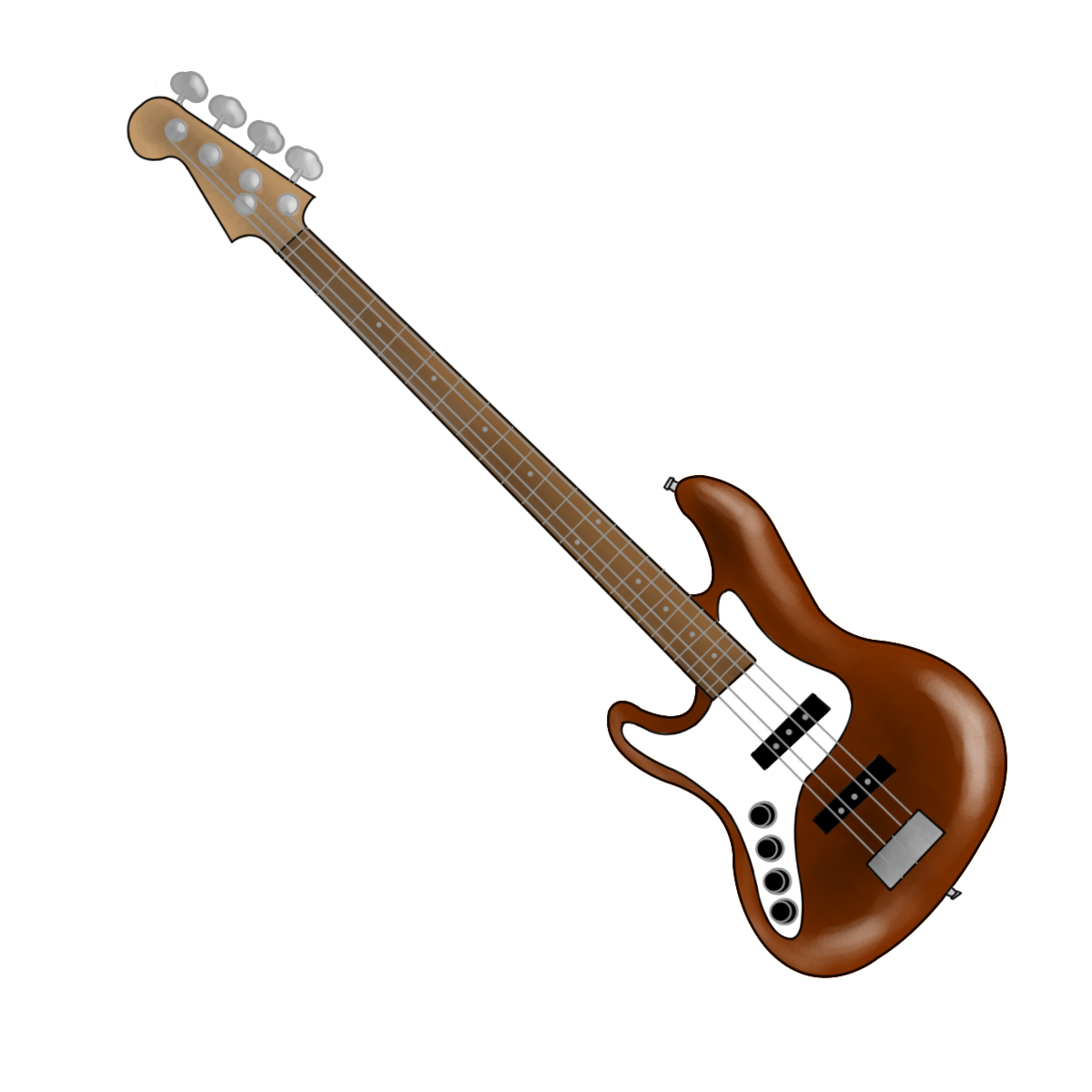 1200x1200 How To Draw A Bass Guitar 8 Steps (With Pictures)