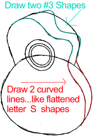 300x440 Step 4 Drawing A Guitar In Easy Steps Lesson Zentangle