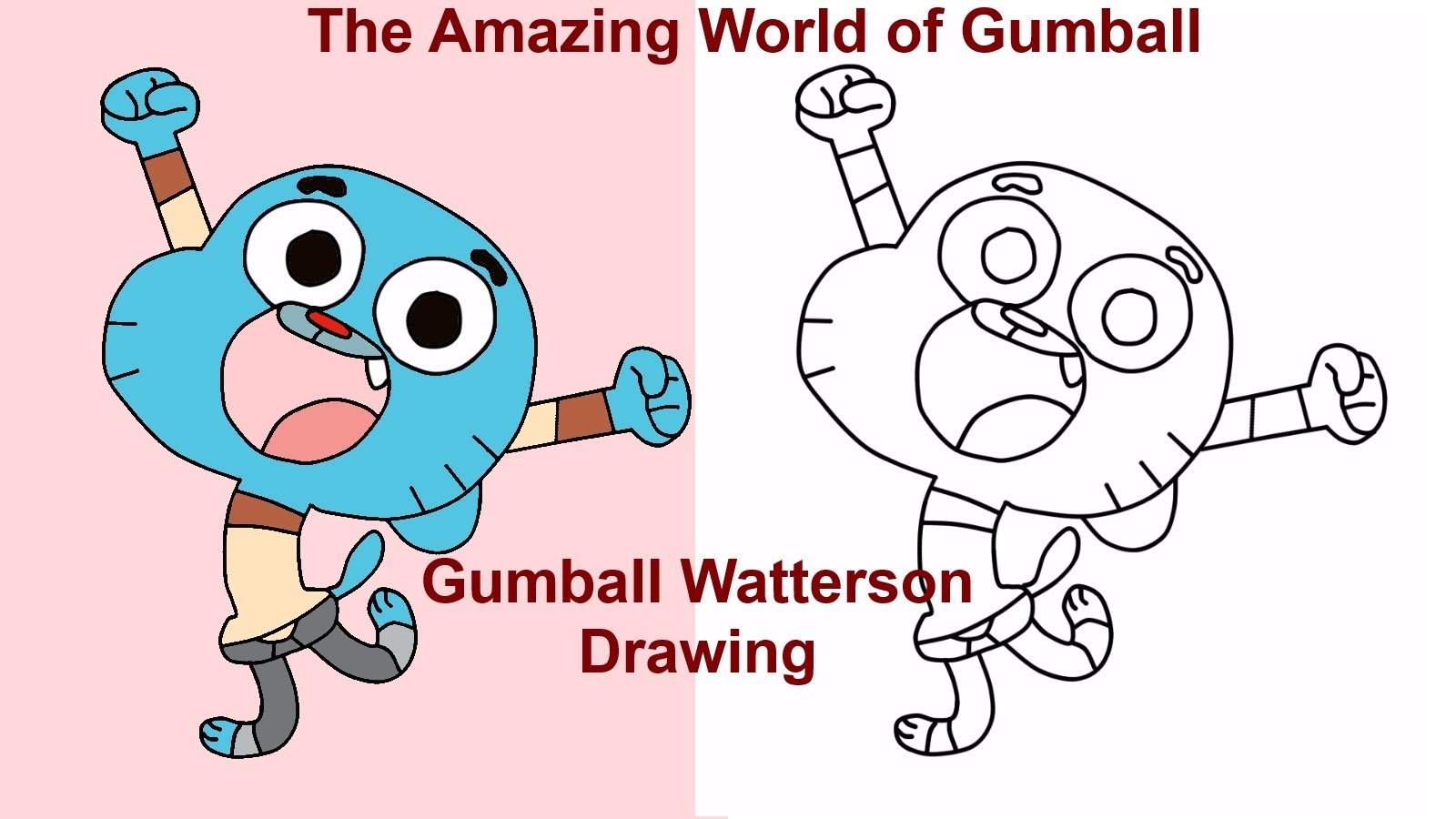 1600x900 Gumball Watterson Drawing
