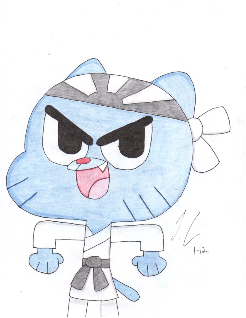 786x1017 Gumball The Warrior By Yukaze92