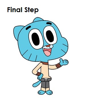300x388 How To Draw Gumball Watterson