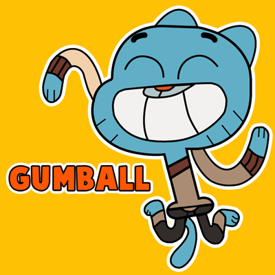 400x400 How To Draw Gumball From The Amazing Adventures Of Gumball