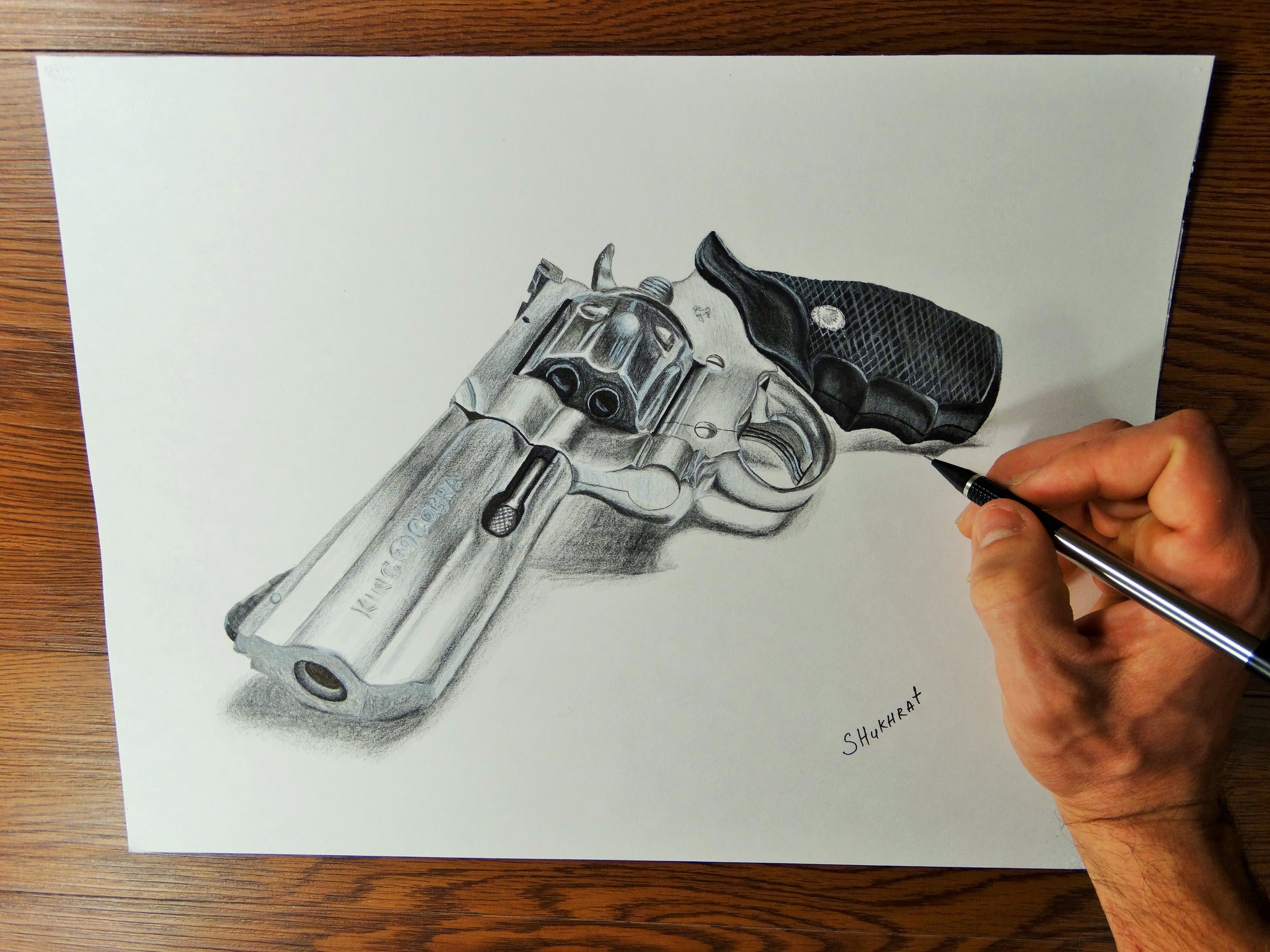 How To Draw A Gun Full Tutorial Feltmagnet - vrogue.co