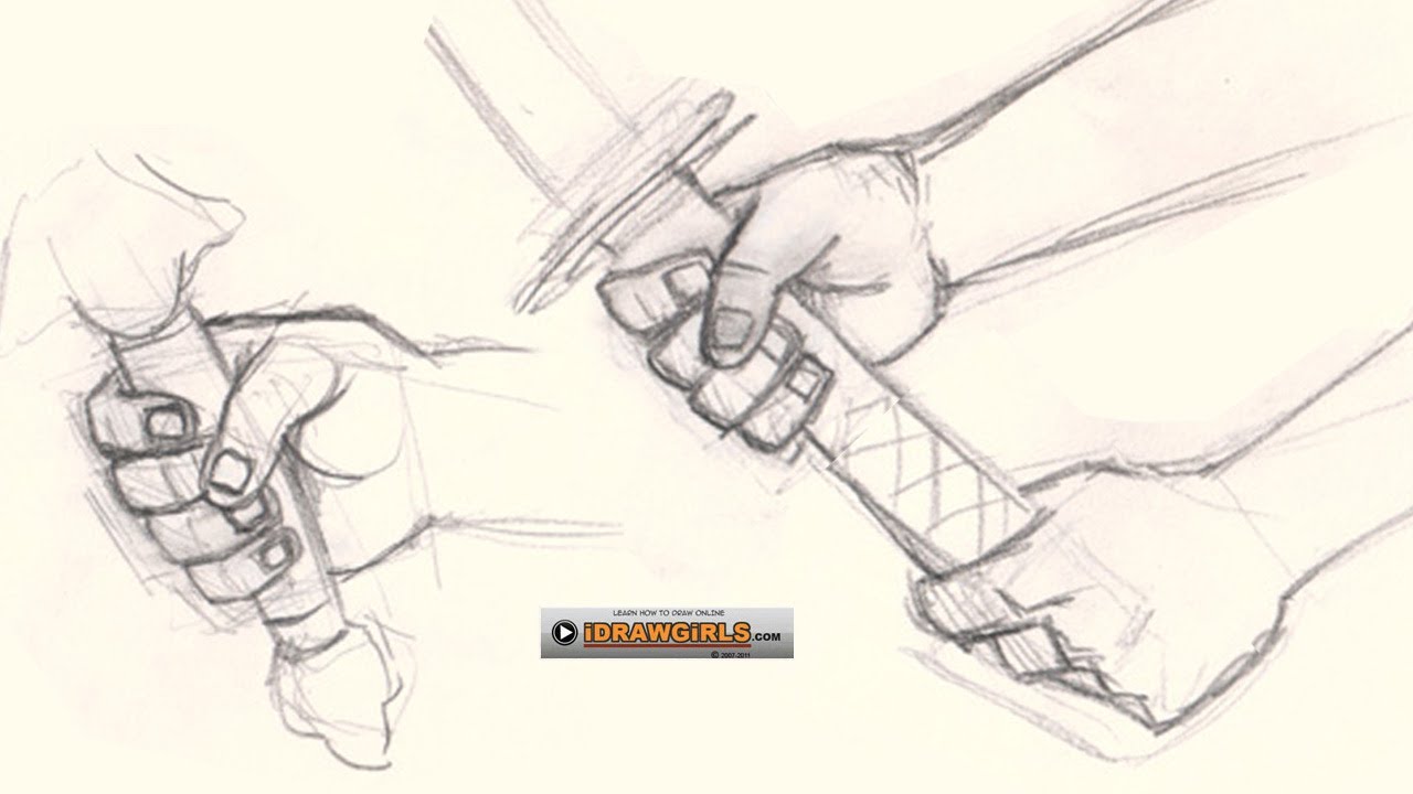 1280x720 How To Draw Hand Holding Sword