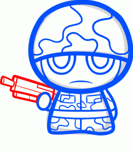 266x302 How To Draw How To Draw A Soldier For Kids