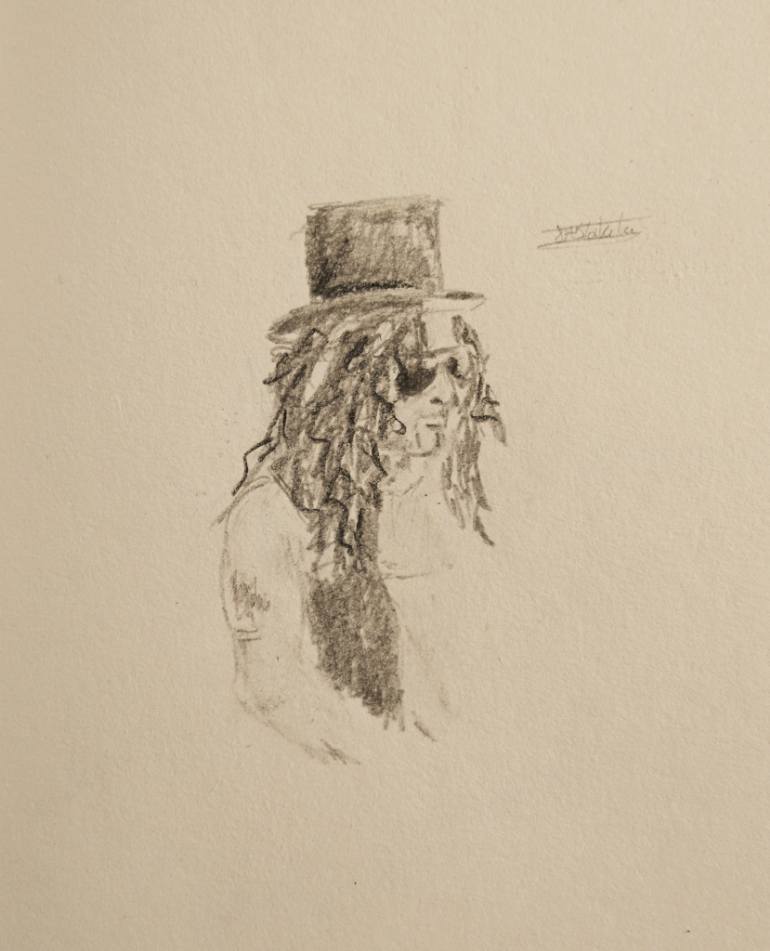 770x951 Saatchi Art Slash Guns N Roses Drawing By Jade Blakeley