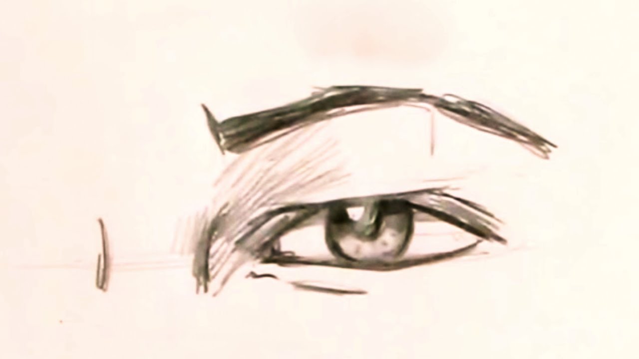 1280x720 How To Draw The Male Eye (Step By Step)