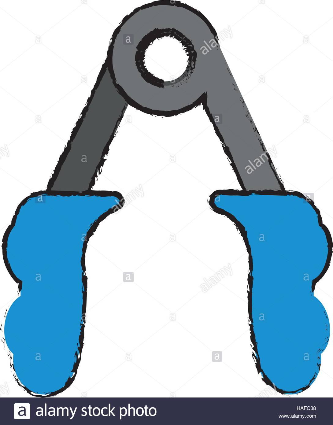 1089x1390 Drawing Blue Handles Fitness Gym Equipment Exercise Icon Stock