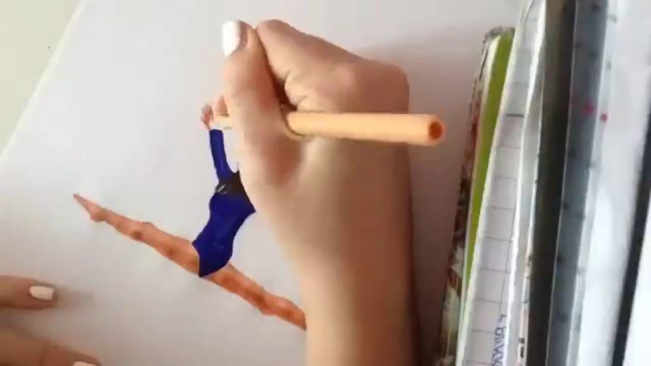 1280x720 How To Draw A Gymnast 2 (Easy)