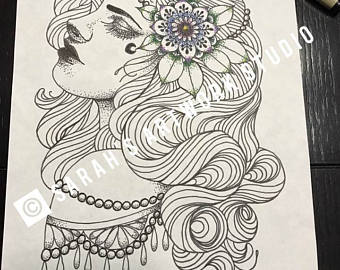 340x270 Gypsy Illustration Etsy