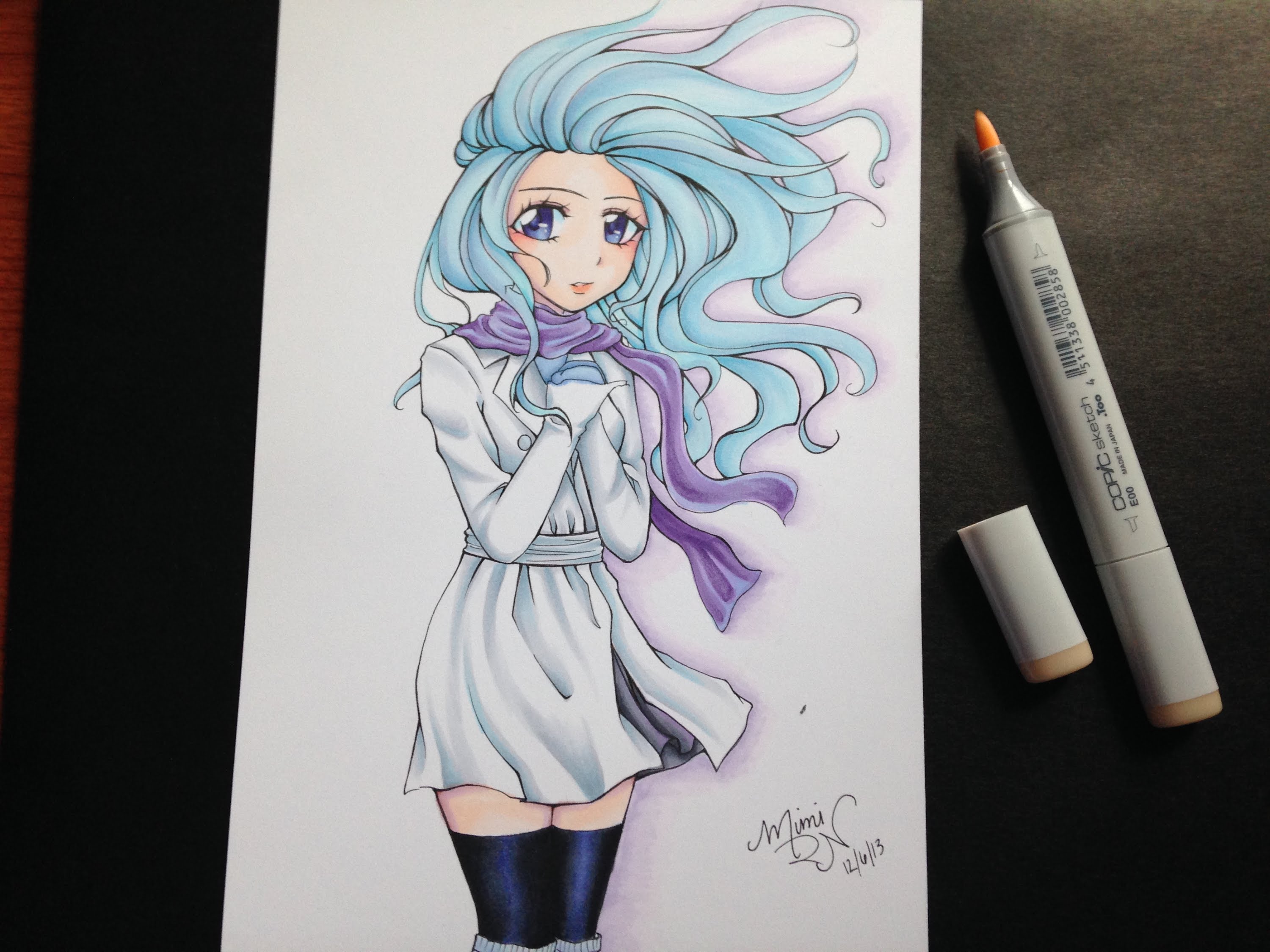 3000x2250 Marker Drawing Against The Wind