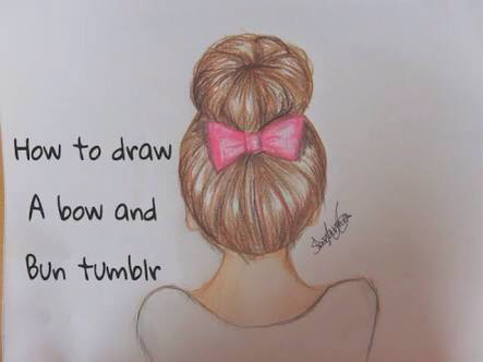 443x332 Hair Bow Drawing Hair Bow