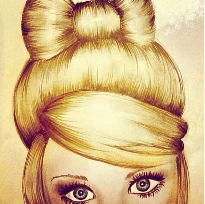 680x677 Hair Bow Drawing Art Lt3 Bow Drawing, Drawings