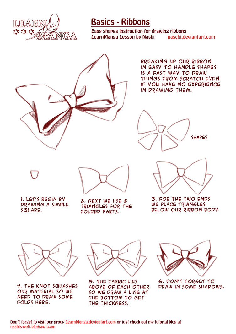 752x1063 Learn Manga Basics Ribbons By Naschi