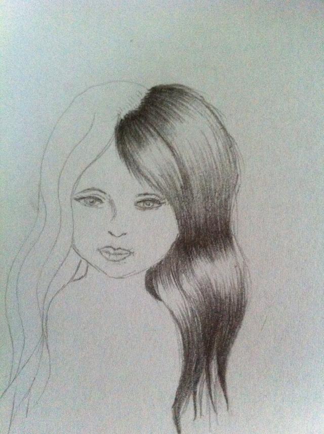 640x857 How To Draw And Shade Hair
