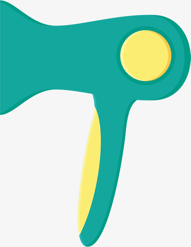 650x843 Hand Painted Green Hair Dryer, Hand Drawing Blower, Like A Breath