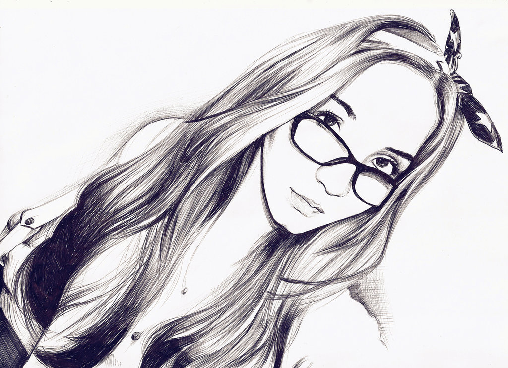 1024x742 Xheni Xhafka Ballpoint Pen Drawing By Xhon Dervishi Art