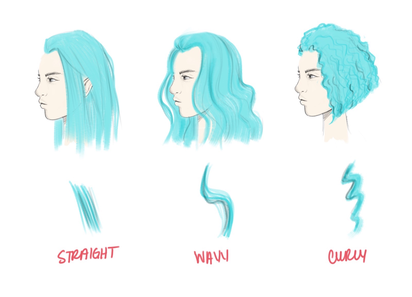 1600x1155 How To Draw Hair Tutorial Step By Step Instructions