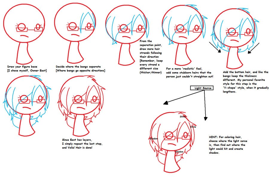 900x591 Tutorial Drawing Hair By Lilpuccafanatic