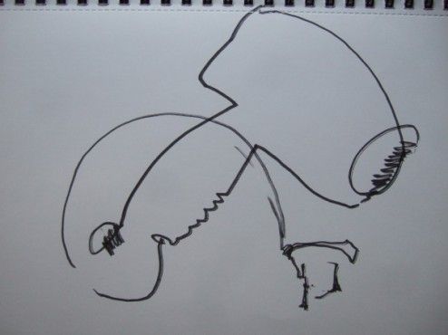 494x370 Hairdryer Drawing By Oca Fine Art Student Jenny Hart. There's More