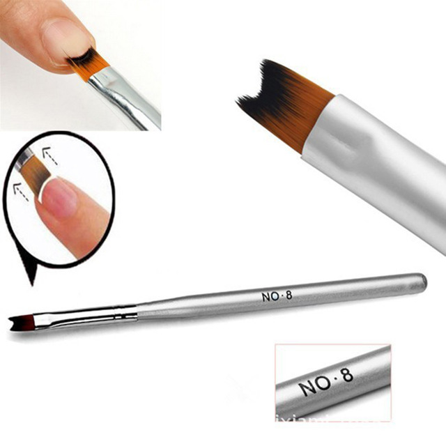 640x640 Hot Selling 1 Pc French Manicure Nail Brush Half Moon Drawing Pen