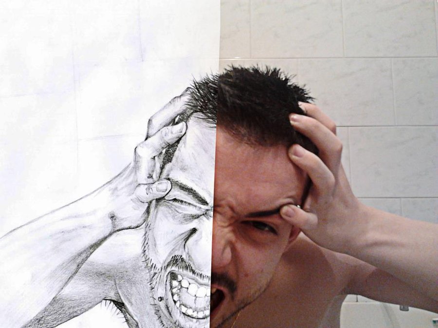 900x675 Me In Half Drawing By Zibbo91