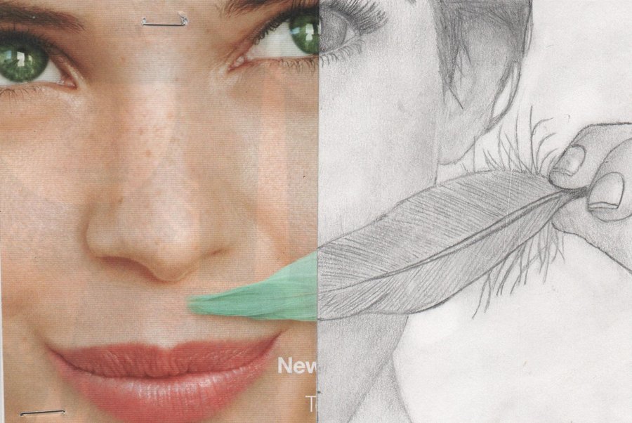 900x602 Olay Half Magazine Drawing By Skyonthewall