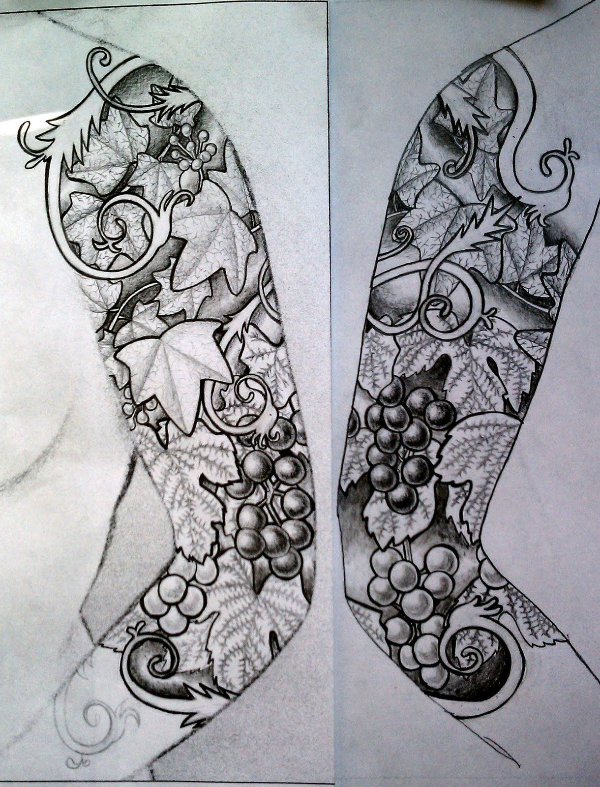 Half Sleeve Tattoos Sketches Tattoo Sketches Tattoo D - vrogue.co