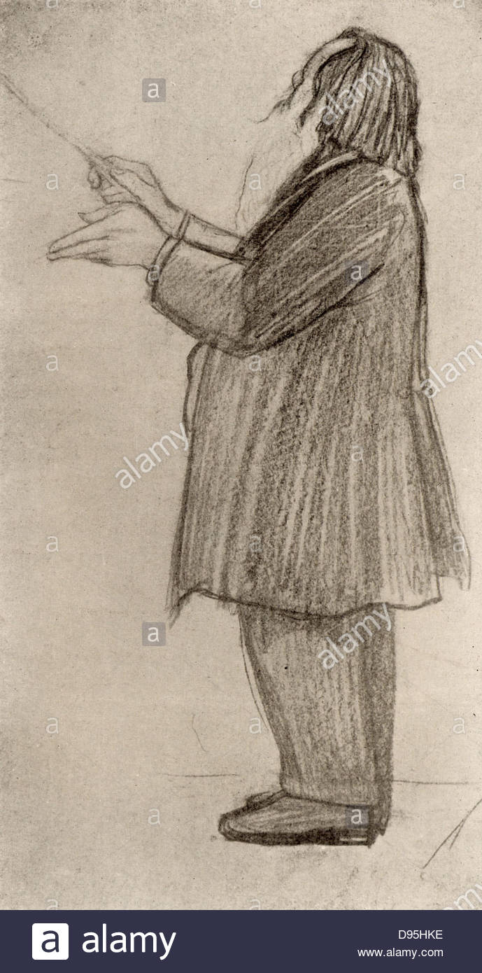 689x1390 Johannes Brahms (1833 1897) German Composer, Conducting.