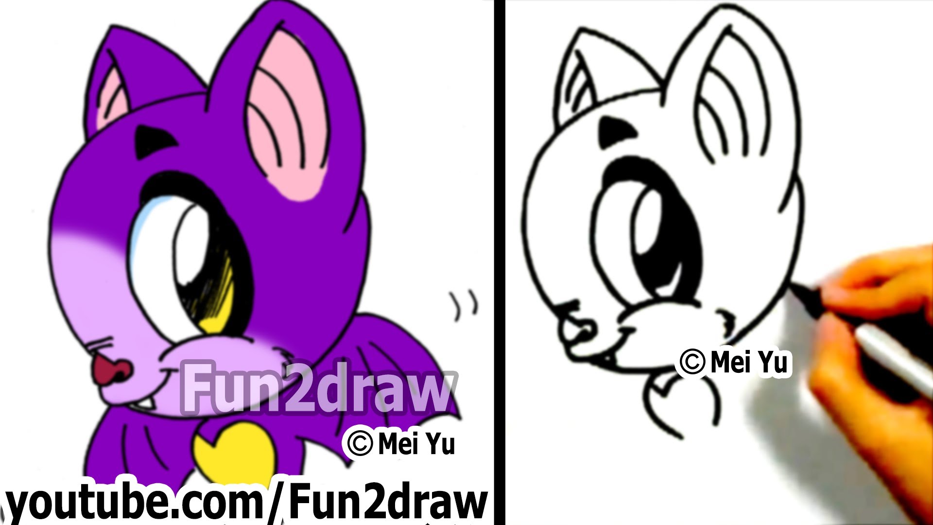 1920x1080 How To Draw A Cartoon Bat