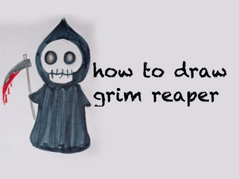 480x360 How To Draw Halloween Characters Grim Reaper ^^