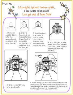 236x307 How To Draw A Haunted House Scary Drawing Halloween Scary Fast