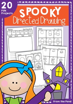 247x350 Spooky Directed Drawing For Halloween School, Kindergarten