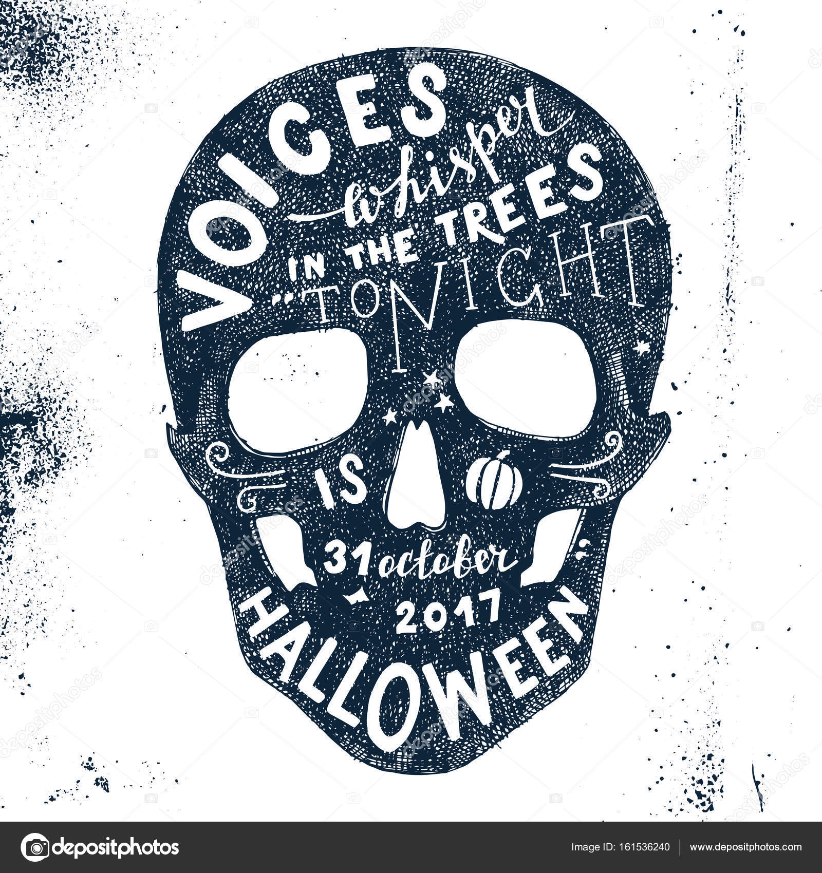 1600x1700 Halloween Lettering In Skull Silhouette Stock Vector Mart M