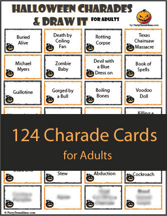 333x430 Halloween Charades Draw It Charades, Halloween Parties