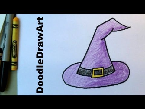 480x360 How To Draw A Witches Hat! Easy Drawing Lesson For Kids