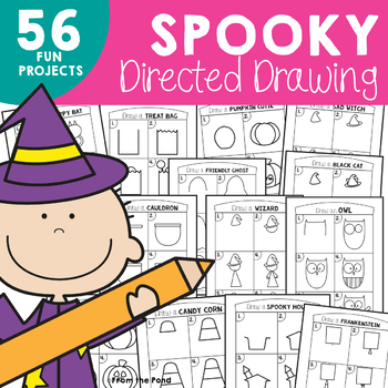 350x350 Spooky Directed Drawing For Halloween By From The Pond Tpt