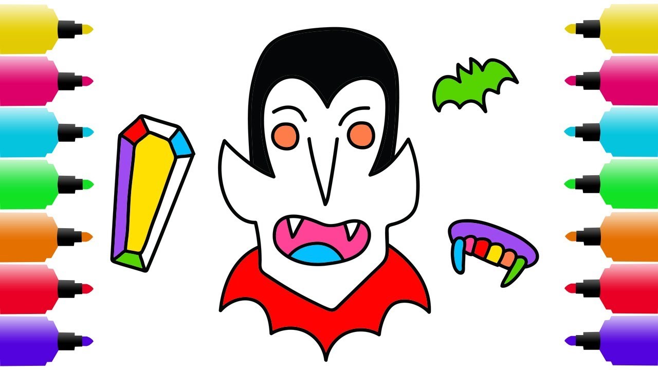 1280x720 Halloween Drawing, Coloring Pages For Kids How To Draw Happy