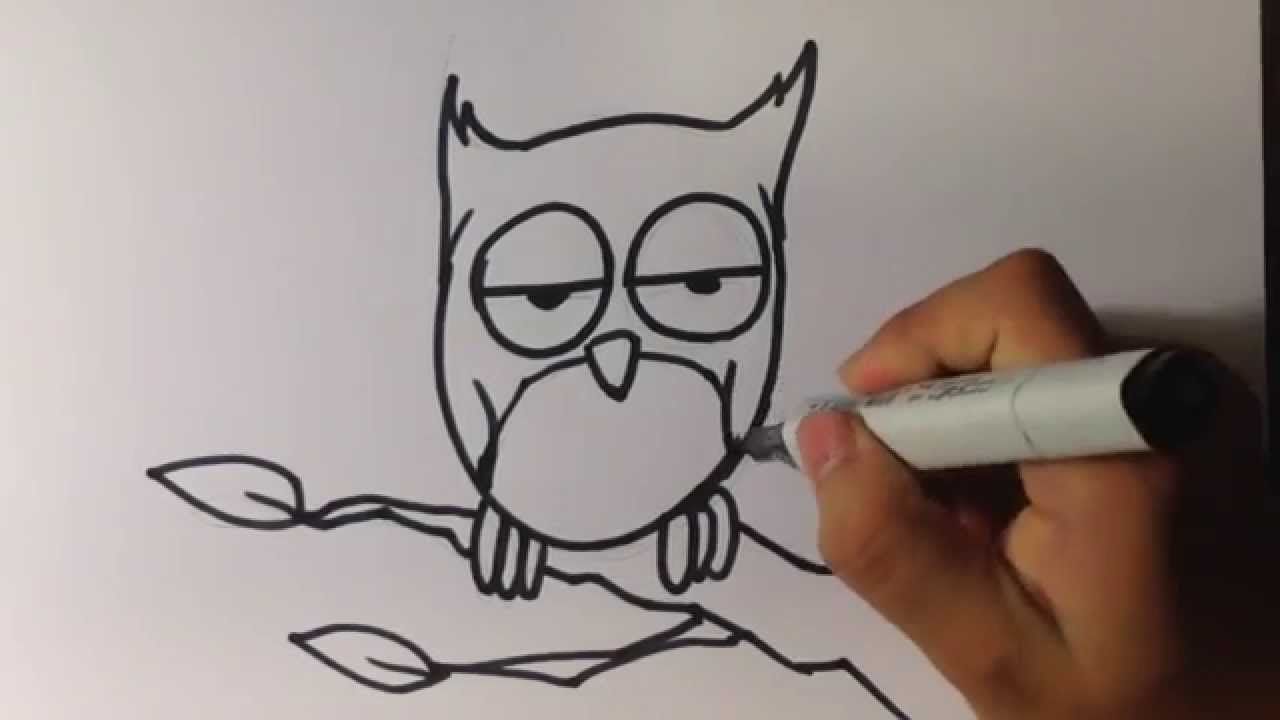1280x720 Halloween Drawings Halloween Owl Drawings 3