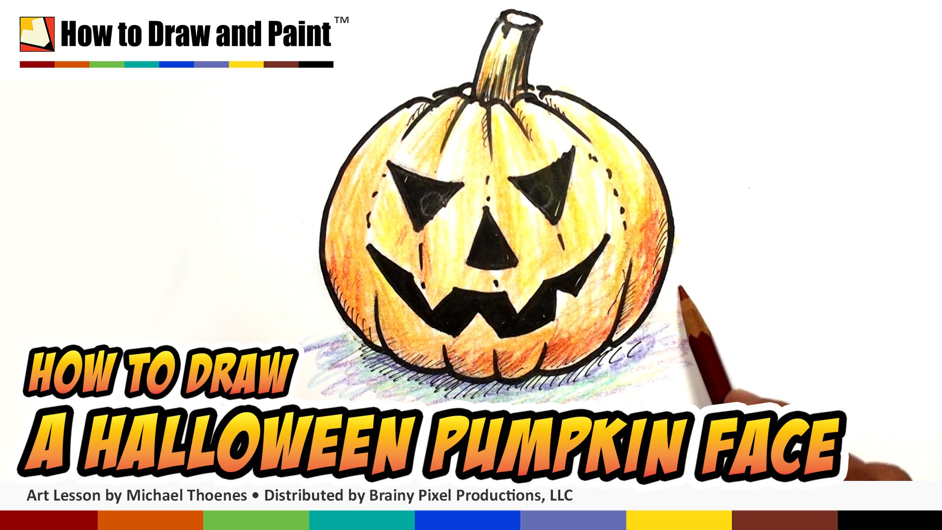 1920x1080 How To Draw A Halloween Pumpkin Face