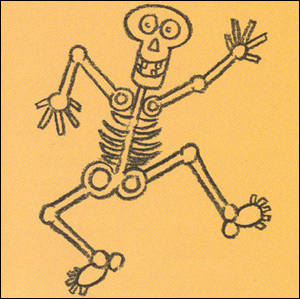 300x299 In Case You Are Asked To Draw A Skeleton This Halloween