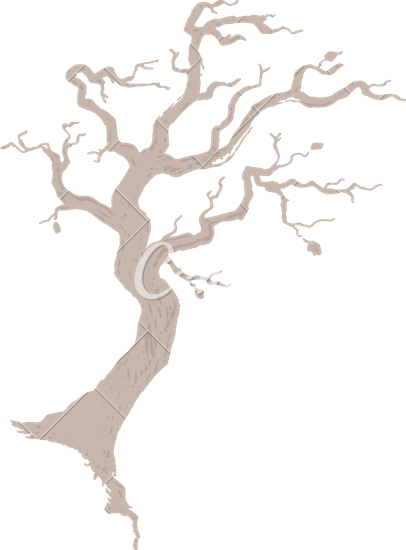 406x550 Halloween Tree Drawing