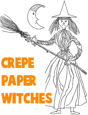 300x389 Witch Crafts For Kids Ideas To Make Halloween Witches With Easy