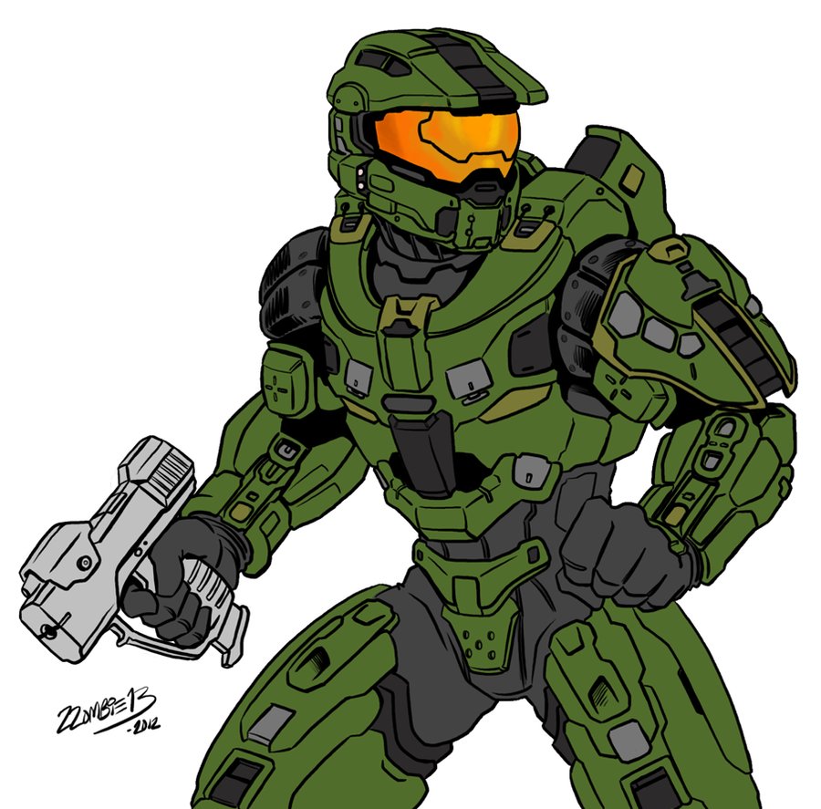 900x887 Halo 4 Master Chief (Fixed) By Zzombiexiii
