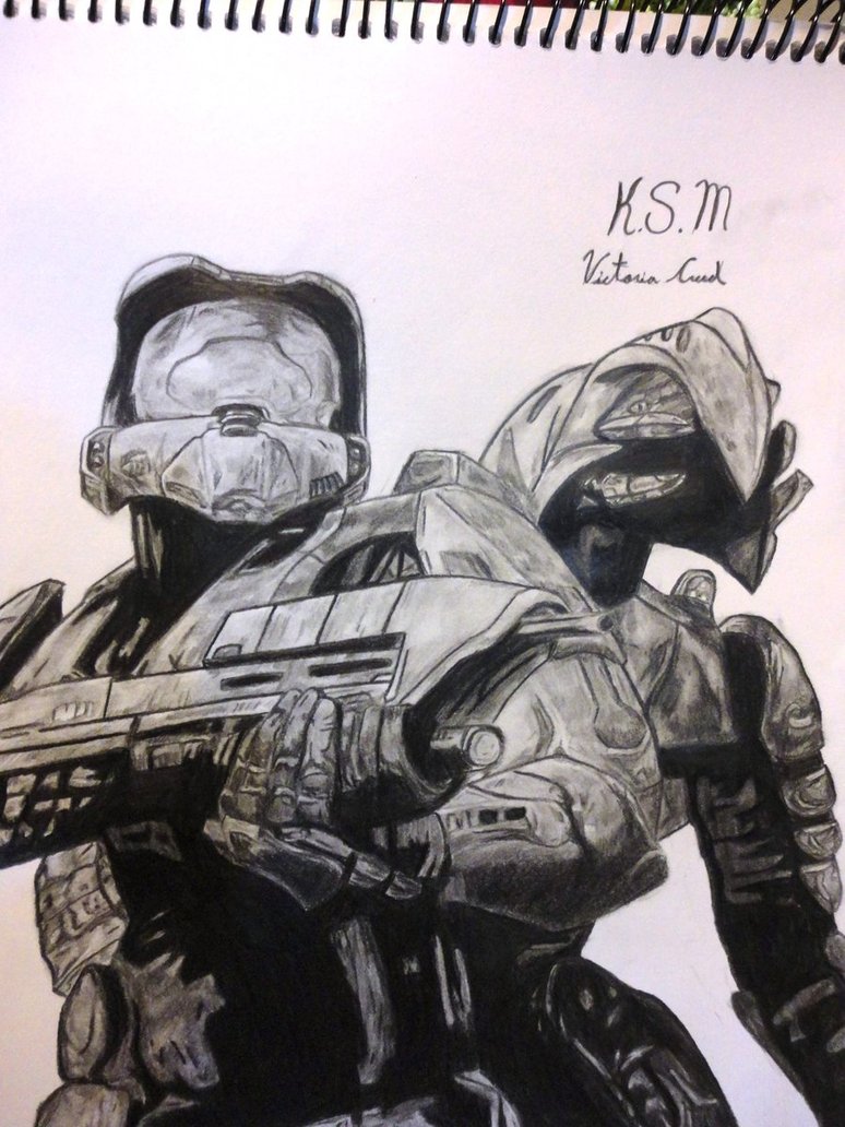 774x1032 Master Chief And Arbiter From Halo 3 By Victoria Creed
