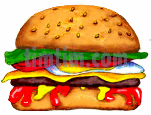 524x401 Free Drawing Of Hamburger Cheese From The Category Cooking Food