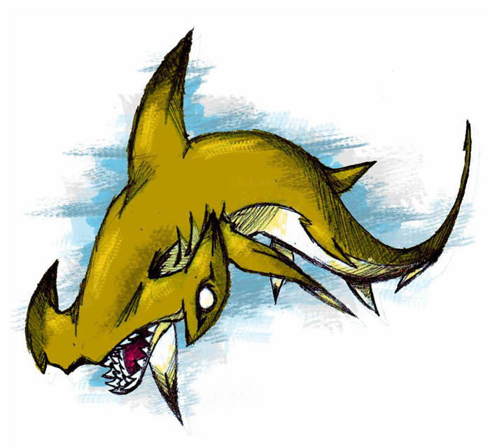 700x639 Shark Week Hammerhead Shark By Darksilvania