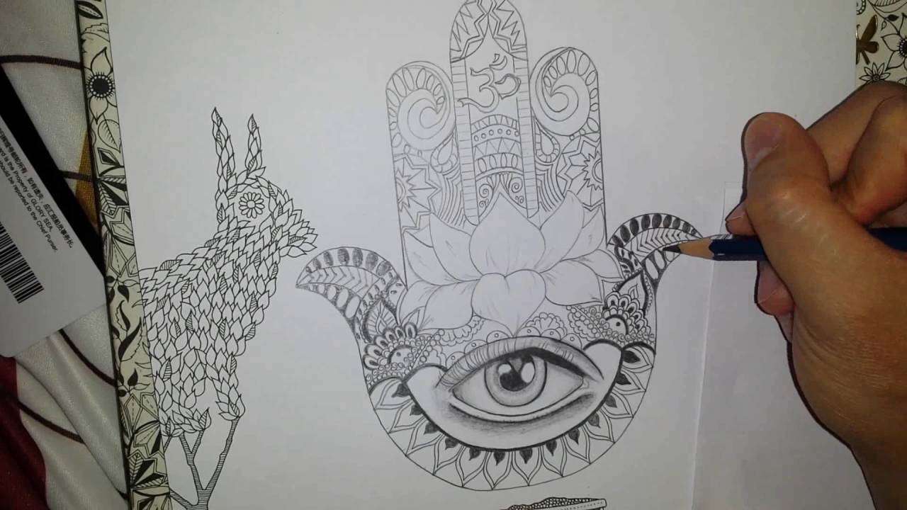 1280x720 How To Draw Hamsa Hand